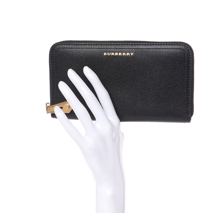Burberry Soft Grain Calfskin Elmore Zip Around Wallet Black 2 of 8