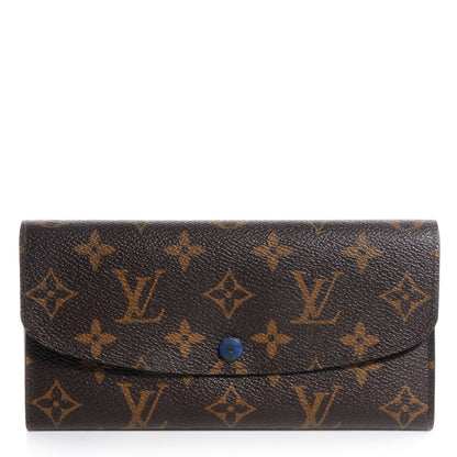 Louis Vuitton Monogram Emilie Wallet Blue 1 of 8