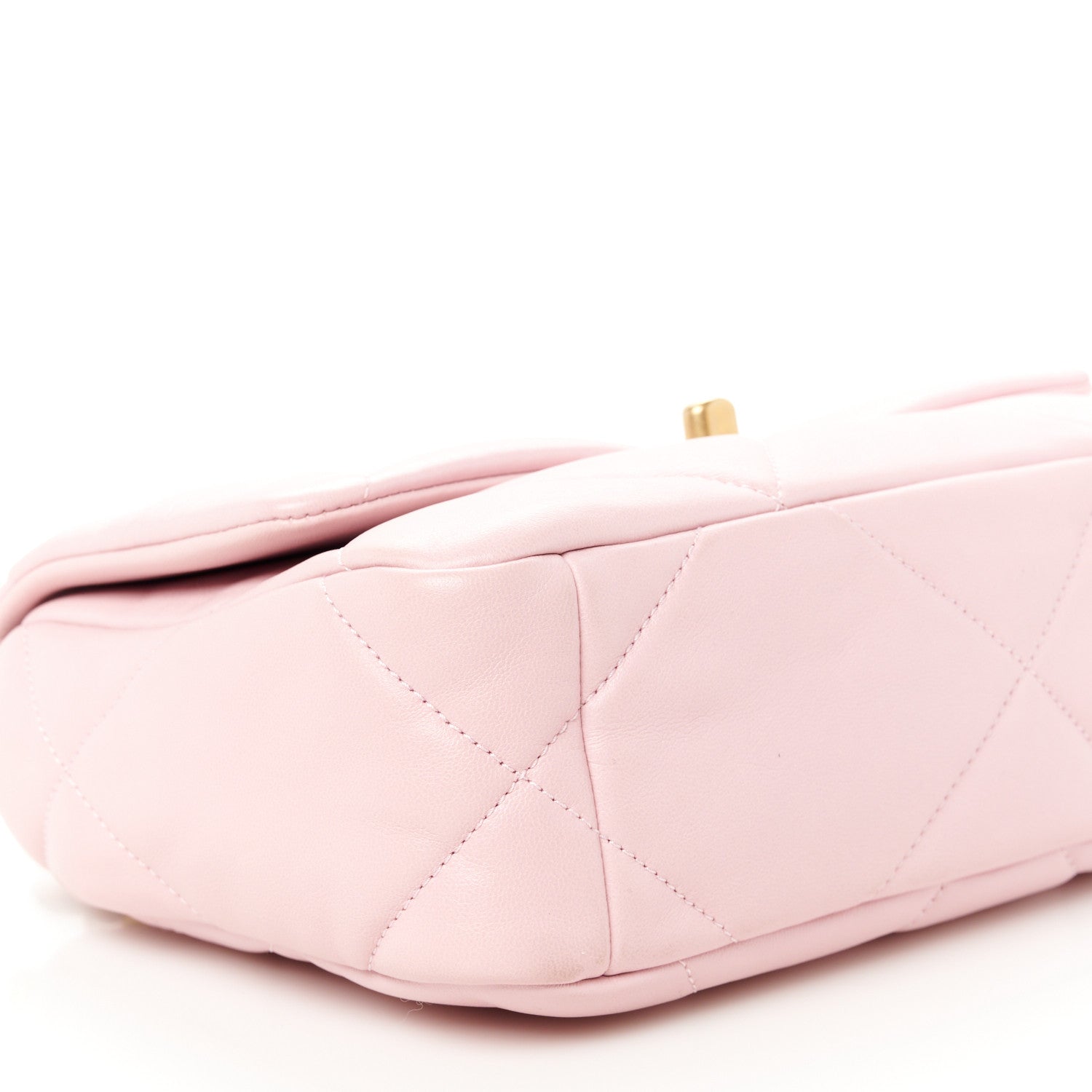Chanel Goatskin Quilted Medium Chanel 19 Flap Light Pink 9 of 10