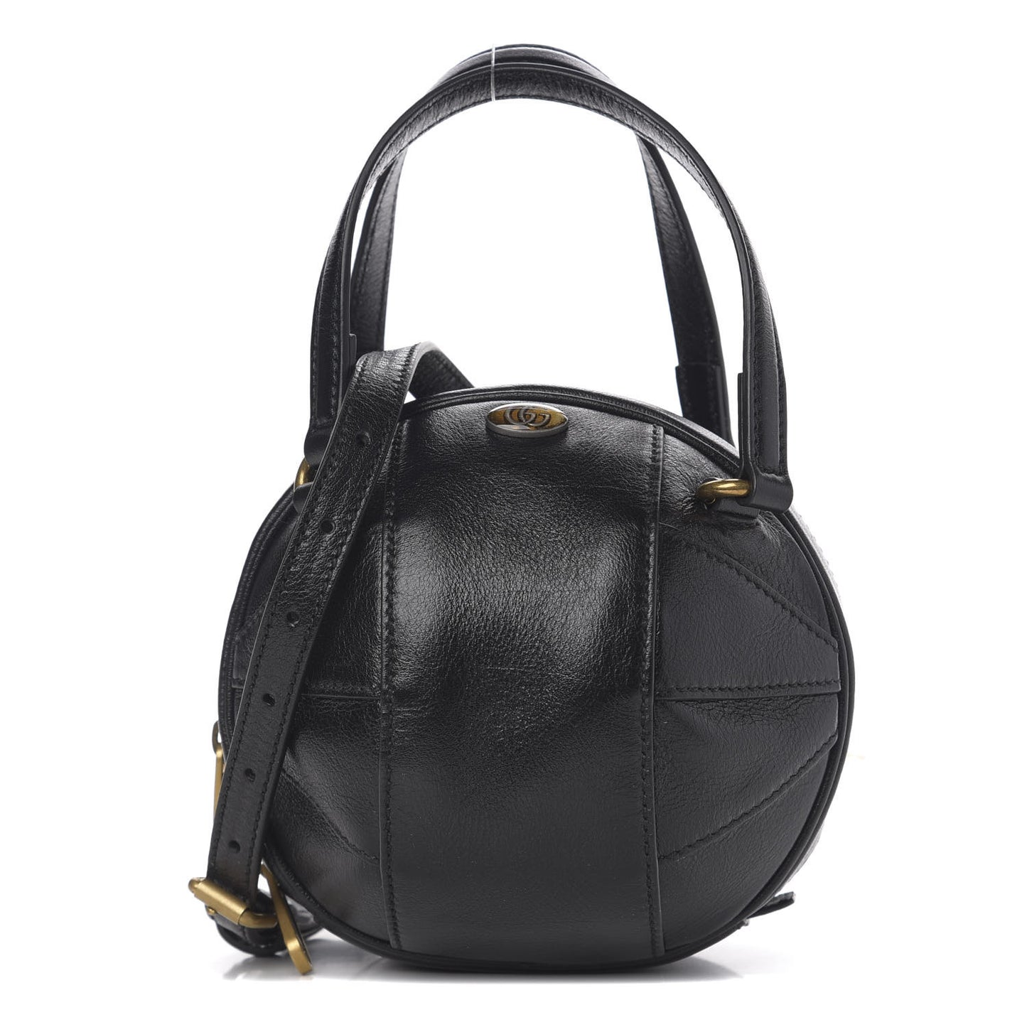 Piuma Lux Energy Mini Tifosa Basketball Shaped Shoulder Bag Black
