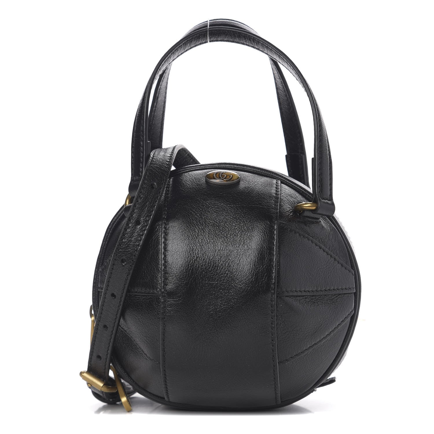 Gucci Piuma Lux Energy Mini Tifosa Basketball Shaped Shoulder Bag Black 1 of 9