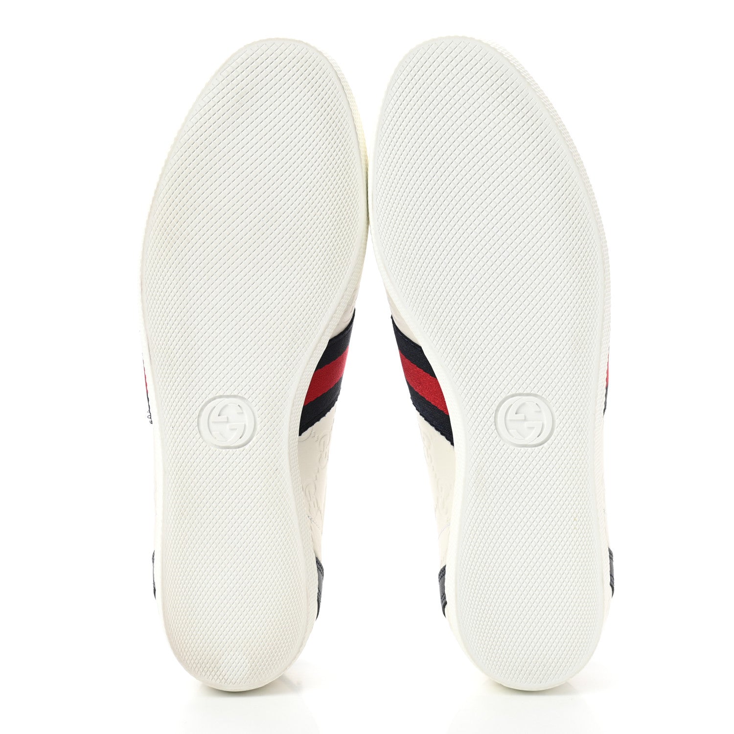 Gucci Guccissima Womens Web Sneakers 38 White 5 of 8