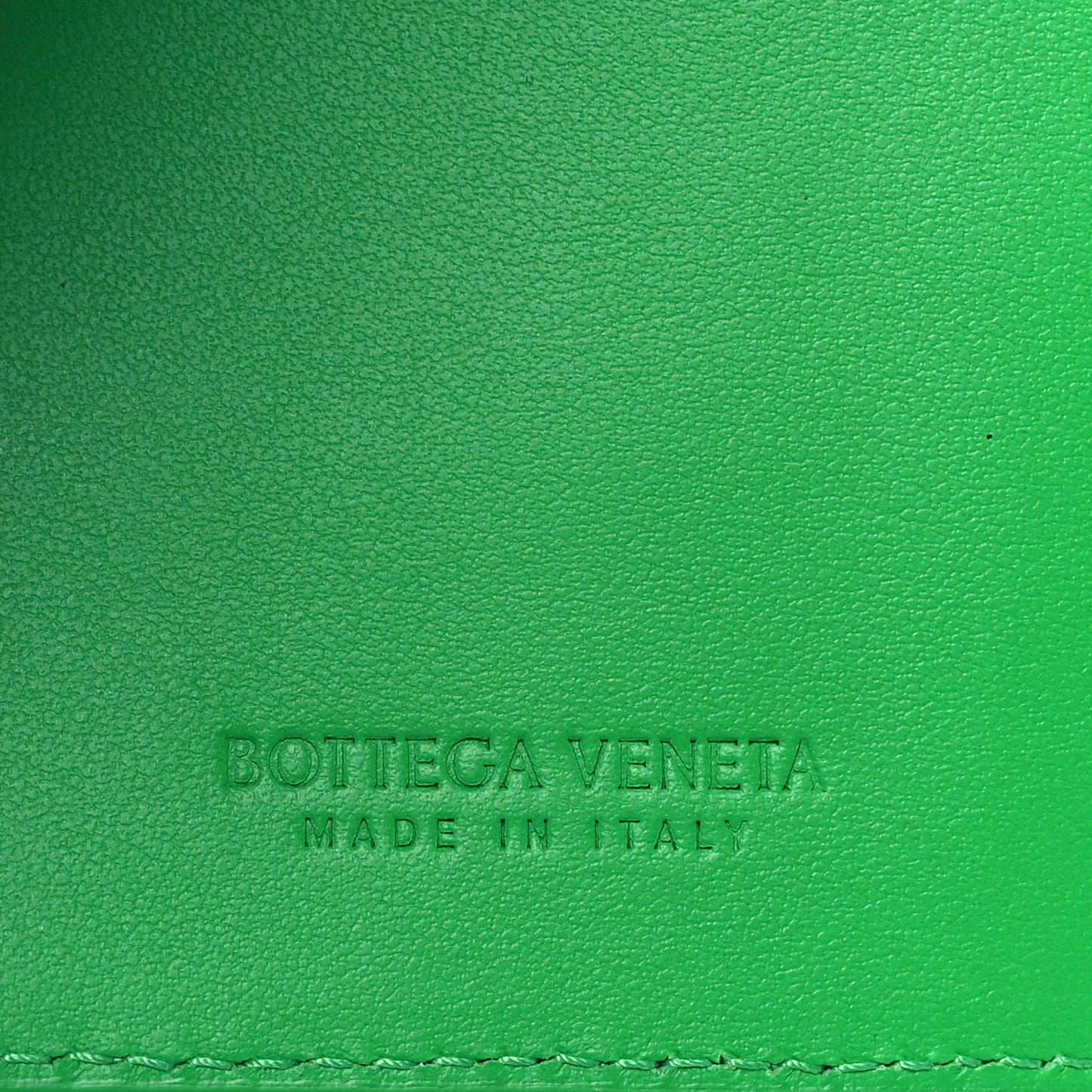 Nappa Intrecciato Bi-Fold Wallet Green