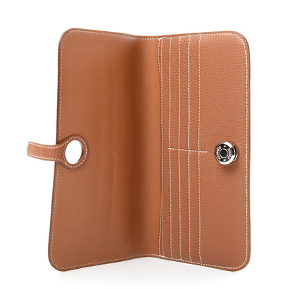 Hermes Togo Dogon Recto Verso Wallet Gold 5 of 8