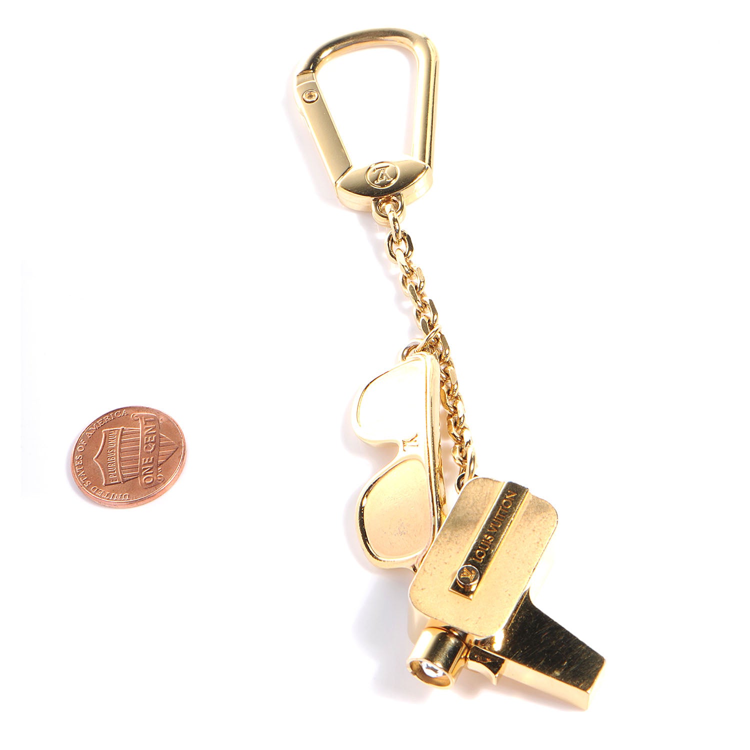 Louis Vuitton Millionaire Cannes Key Chain Bag Charm Gold 2 of 5