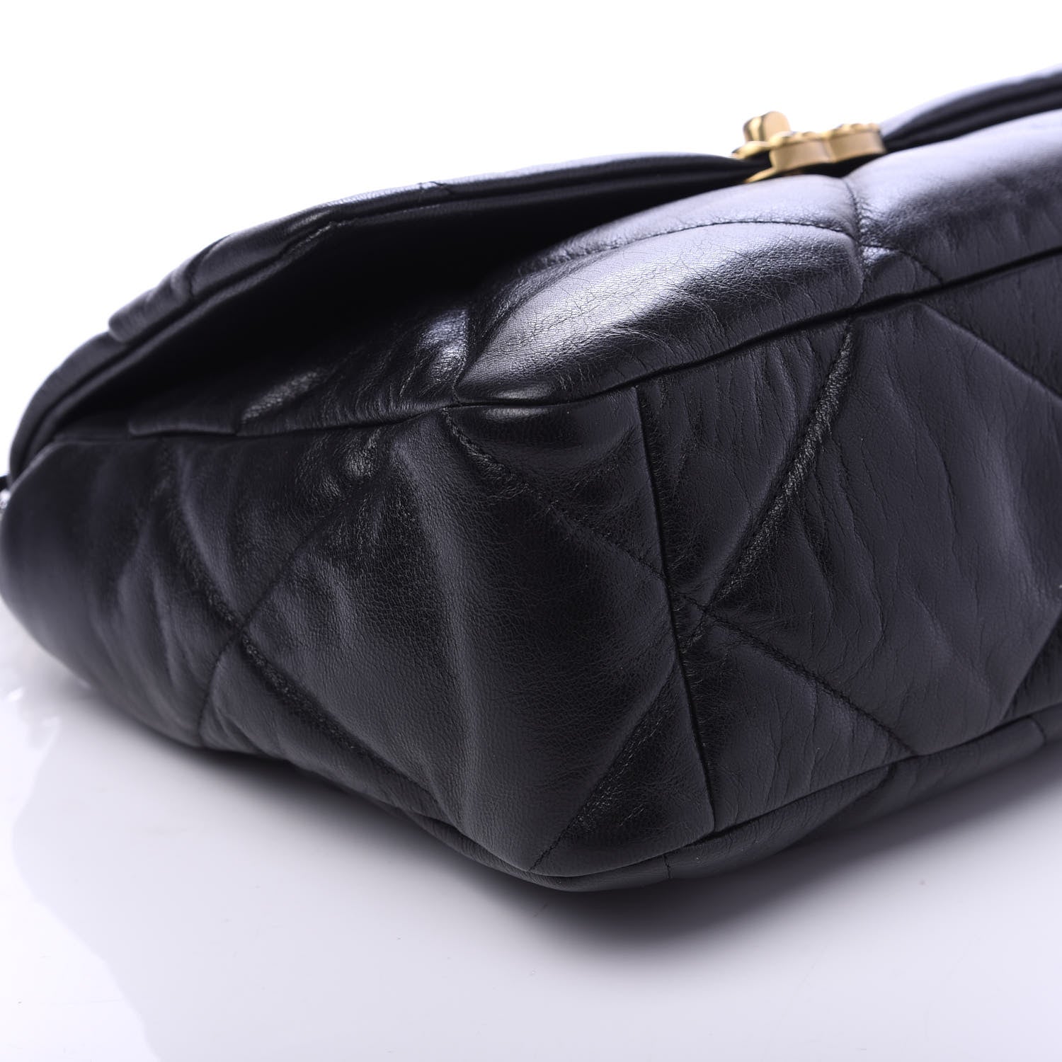 Chanel Lambskin Quilted Large 19 Flap Black 6 of 10