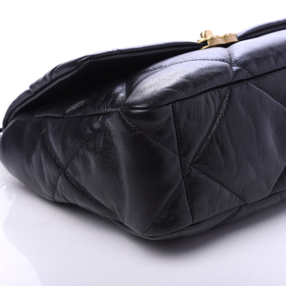 Chanel Lambskin Quilted Large 19 Flap Black 6 of 10