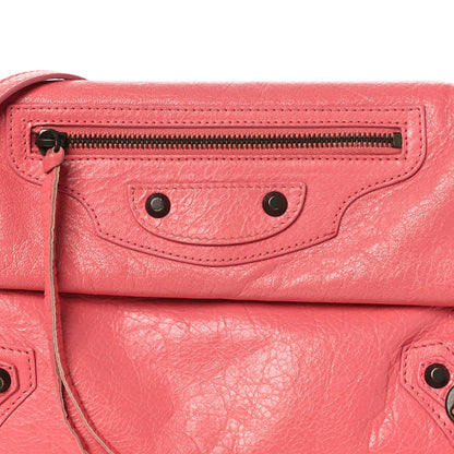 Balenciaga Agneau Classic Hardware Envelope Strap Clutch Rose Jaipur 9 of 17