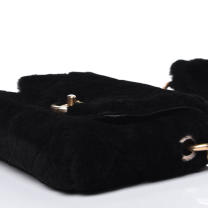 Chanel Shearling Quilted Single Flap Black 11 of 15
