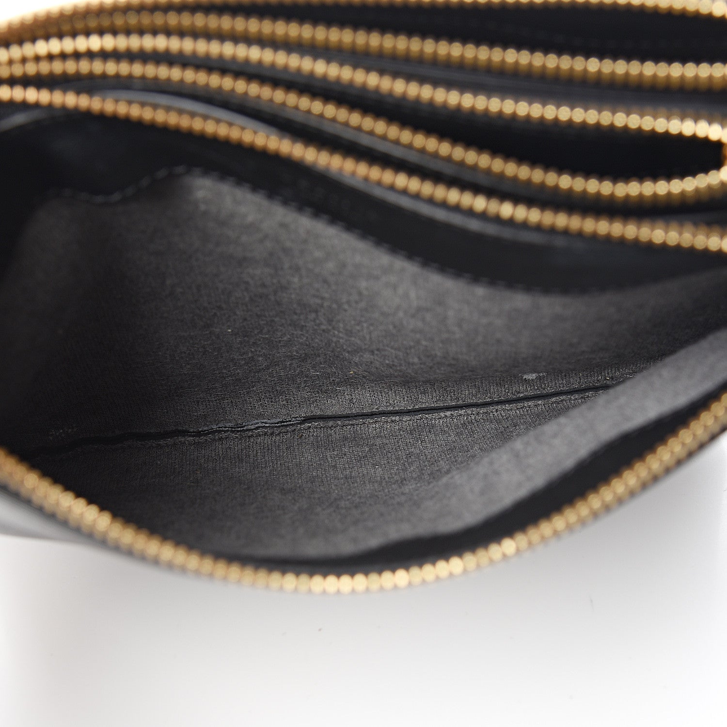 Celine Lambskin Small Trio Crossbody Bag Black 6 of 14