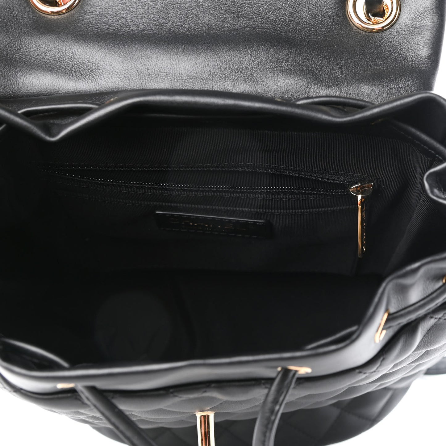 Lambskin Quilted Small Urban Spirit Backpack Black