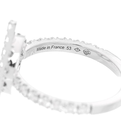 Hermes 18K White Gold Diamond Finesse Ring 53 6.25 5 of 6
