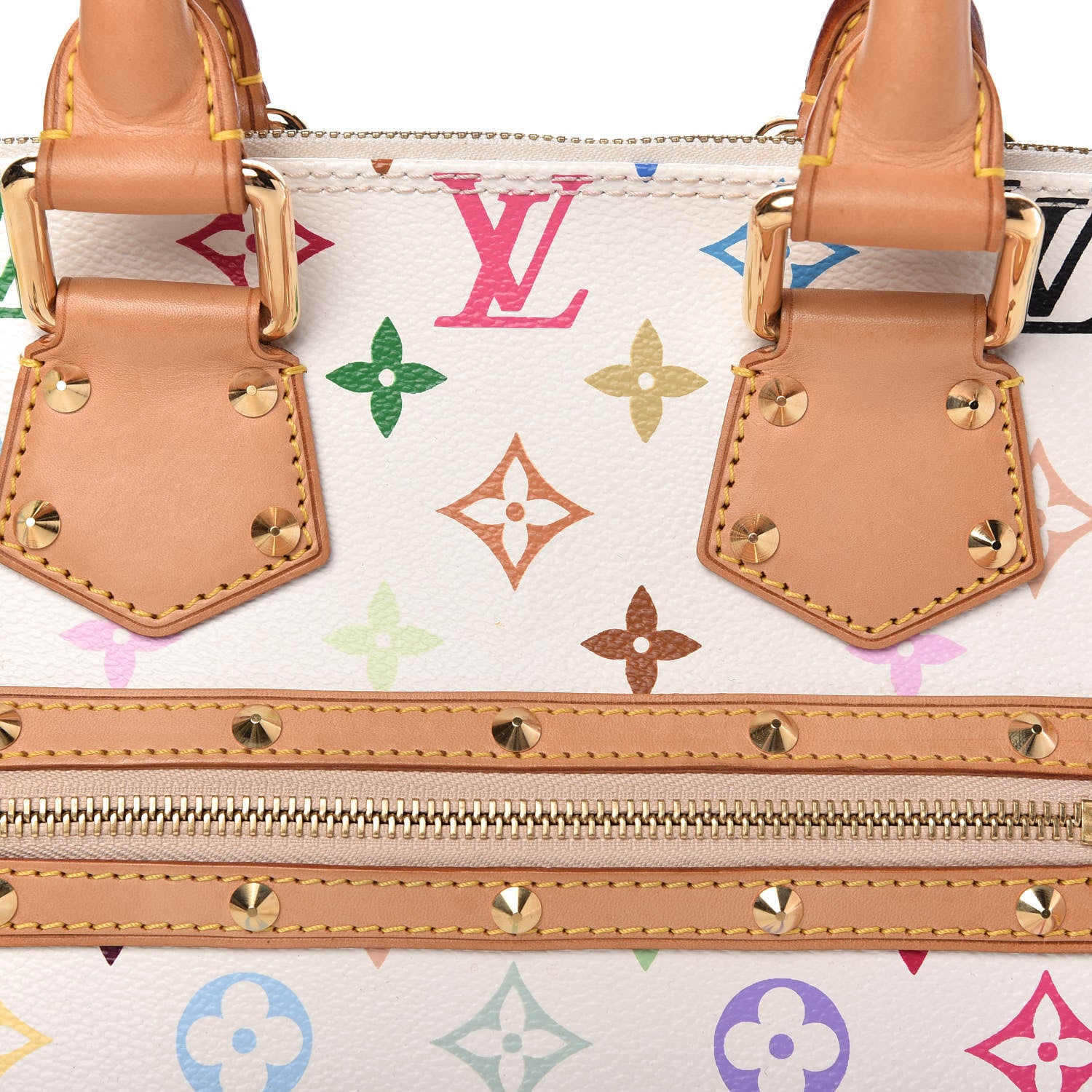 Louis Vuitton Monogram Multicolor Alma White 11 of 11