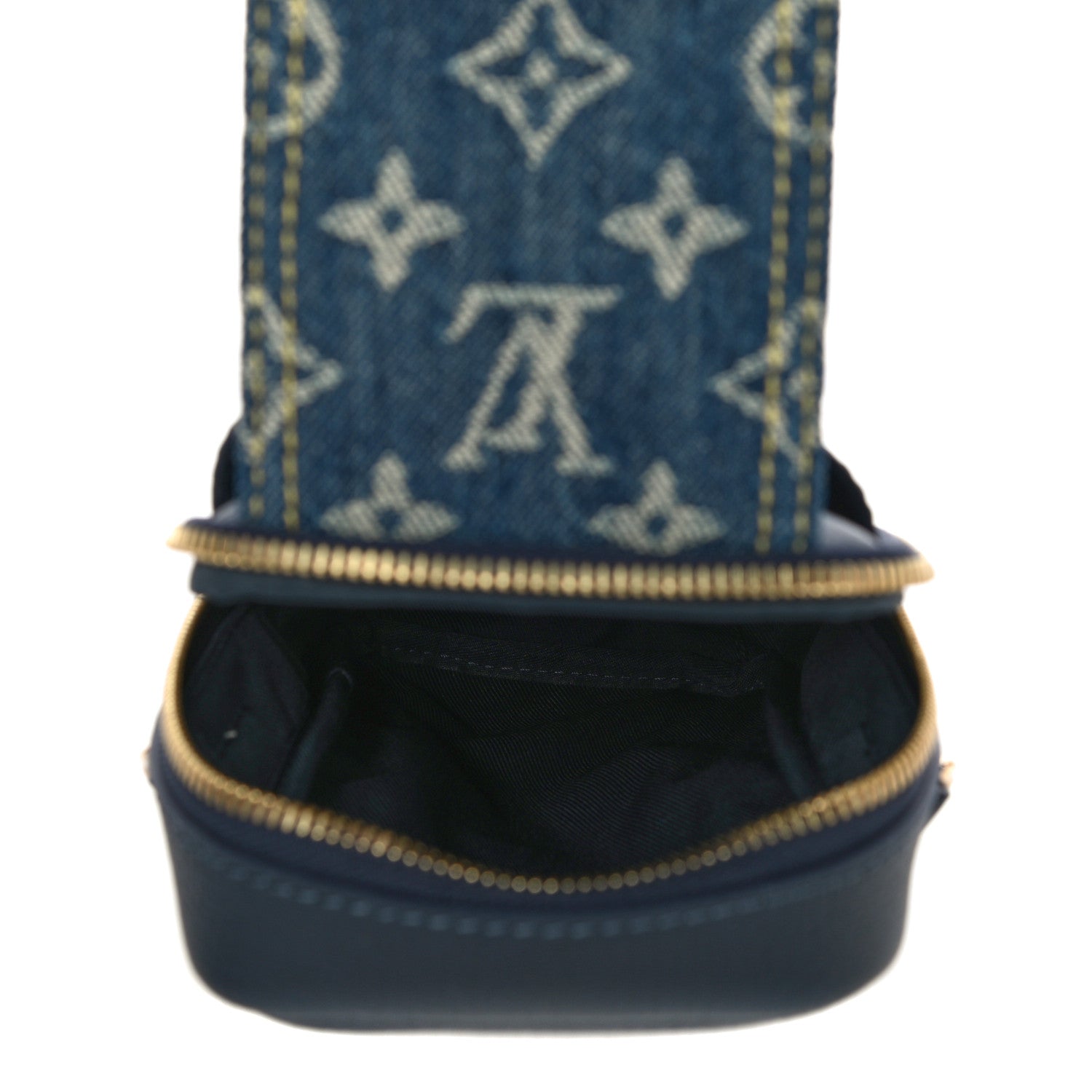 Louis Vuitton X NIGO Denim Monogram Flat Double Phone Pouch 5 of 9