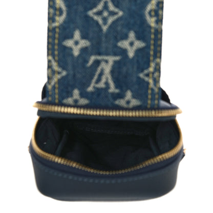 Louis Vuitton X NIGO Denim Monogram Flat Double Phone Pouch 5 of 9
