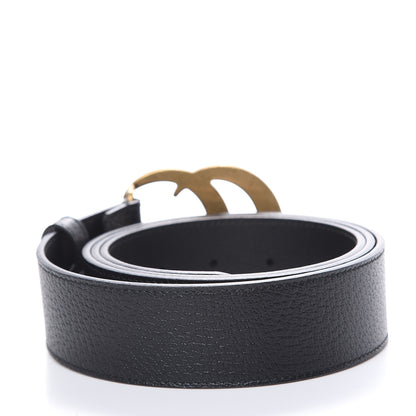 Gucci Textured Calfskin Double G 40mm Belt 110 44 Black 3 of 7