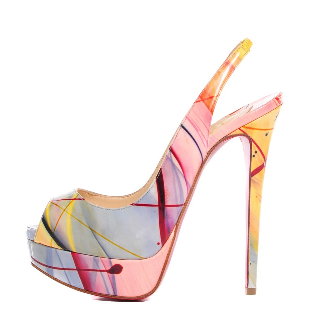 Christian Louboutin Patent Pollock Paint Splatter 140 1 of 7