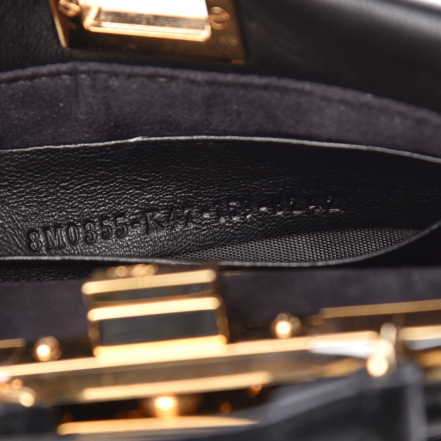 Nappa Micro Peekaboo Iconic Satchel Black