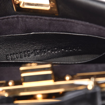 Fendi Nappa Micro Peekaboo Iconic Satchel Black 8 of 10