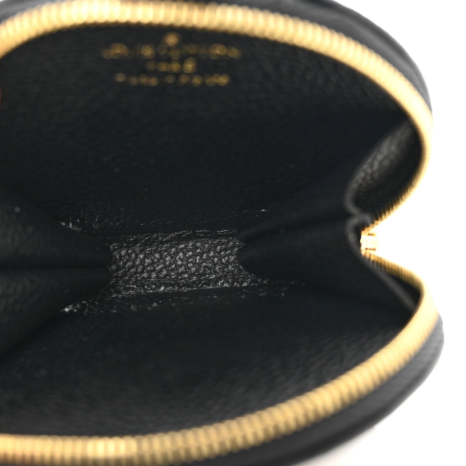 Louis Vuitton Empreinte Monogram Giant Round Coin Purse Black Beige 5 of 6