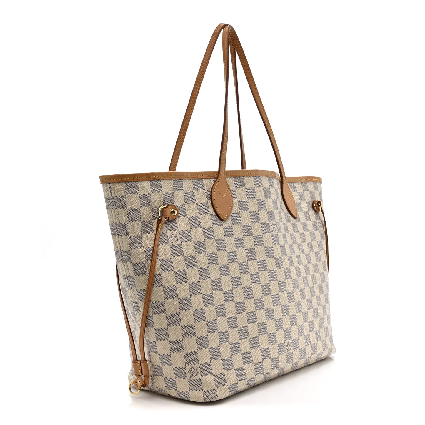 Damier Azur Neo Neverfull MM Rose Ballerine