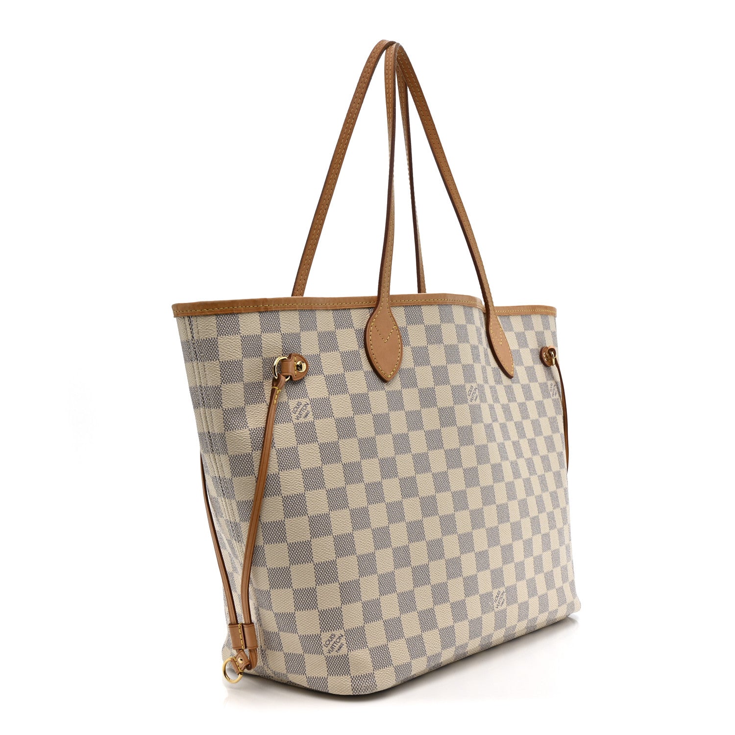 Louis Vuitton Damier Azur Neo Neverfull MM Rose Ballerine 4 of 21