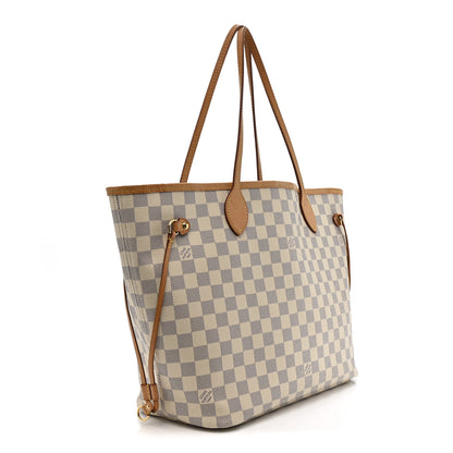 Louis Vuitton Damier Azur Neo Neverfull MM Rose Ballerine 4 of 21