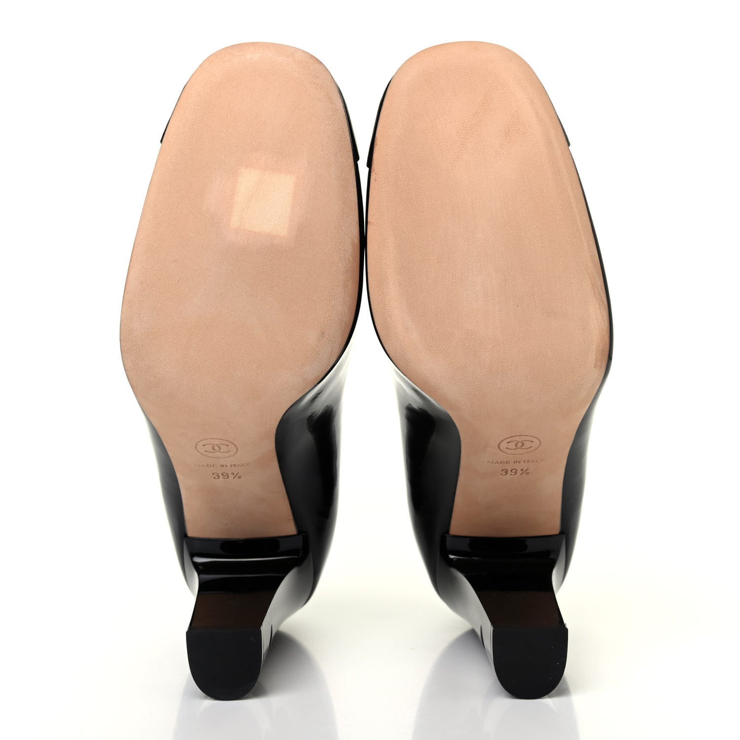Patent Pearl Heel CC Pumps 39.5 Black