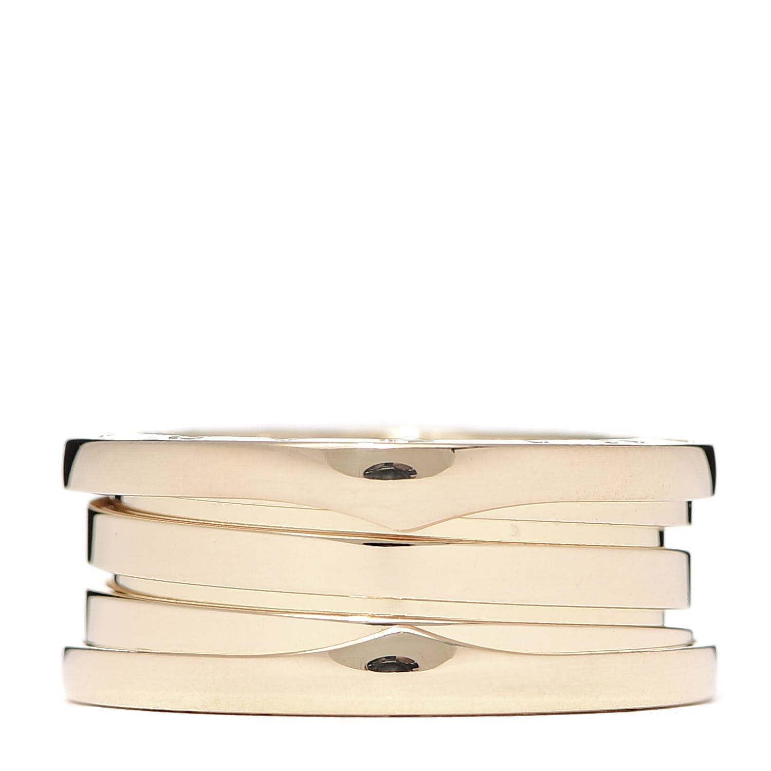Bulgari 18K Yellow Gold B.Zero1 Three-Band Ring 53 6.25 3 of 6