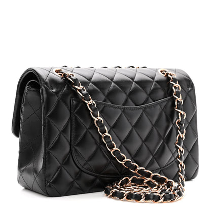 Chanel Lambskin Quilted Small Double Flap Black 3 of 11