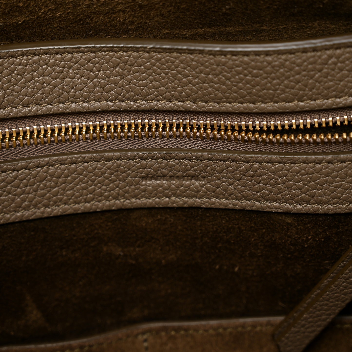 Soft Grained Calfskin Small Belt Cabas Phantom Taupe