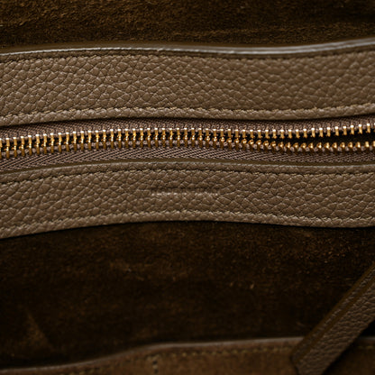 Celine Soft Grained Calfskin Small Belt Cabas Phantom Taupe 7 of 13