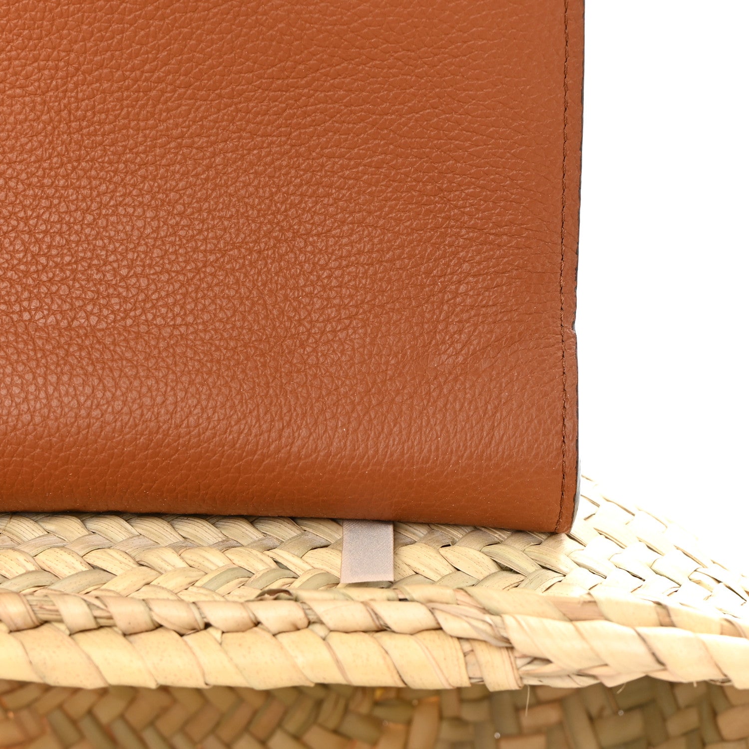 Chloe Raffia Calfskin Marcie Basket Tan 12 of 15