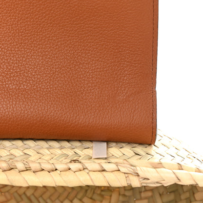 Chloe Raffia Calfskin Marcie Basket Tan 12 of 15
