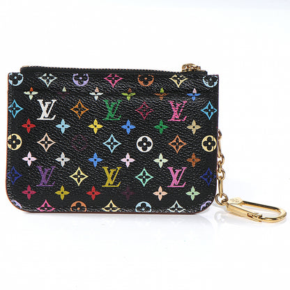 Louis Vuitton Monogram Multicolor Key Pouch Black Grenade 1 of 7