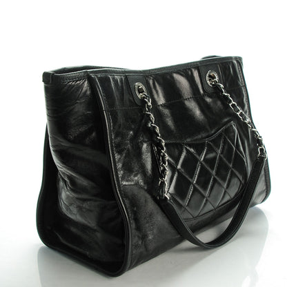 Chanel Calfskin Small Deauville Tote Black 2 of 7
