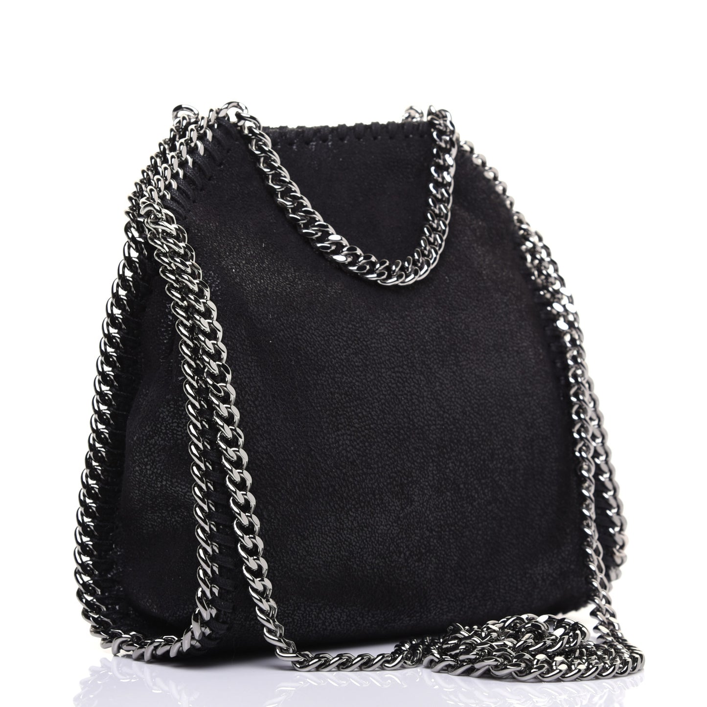 Shaggy Deer Tiny Falabella Tote Black
