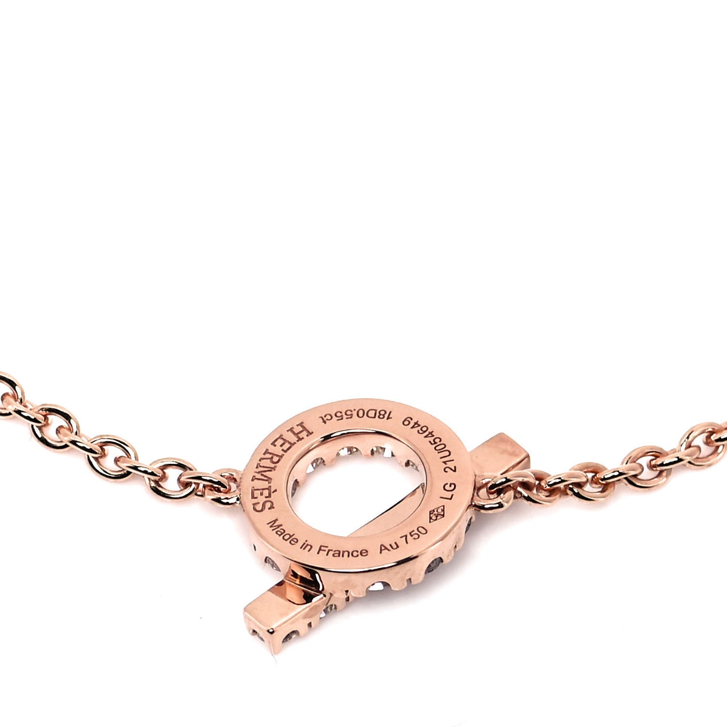 18K Rose Gold Diamond Finesse Bracelet LG