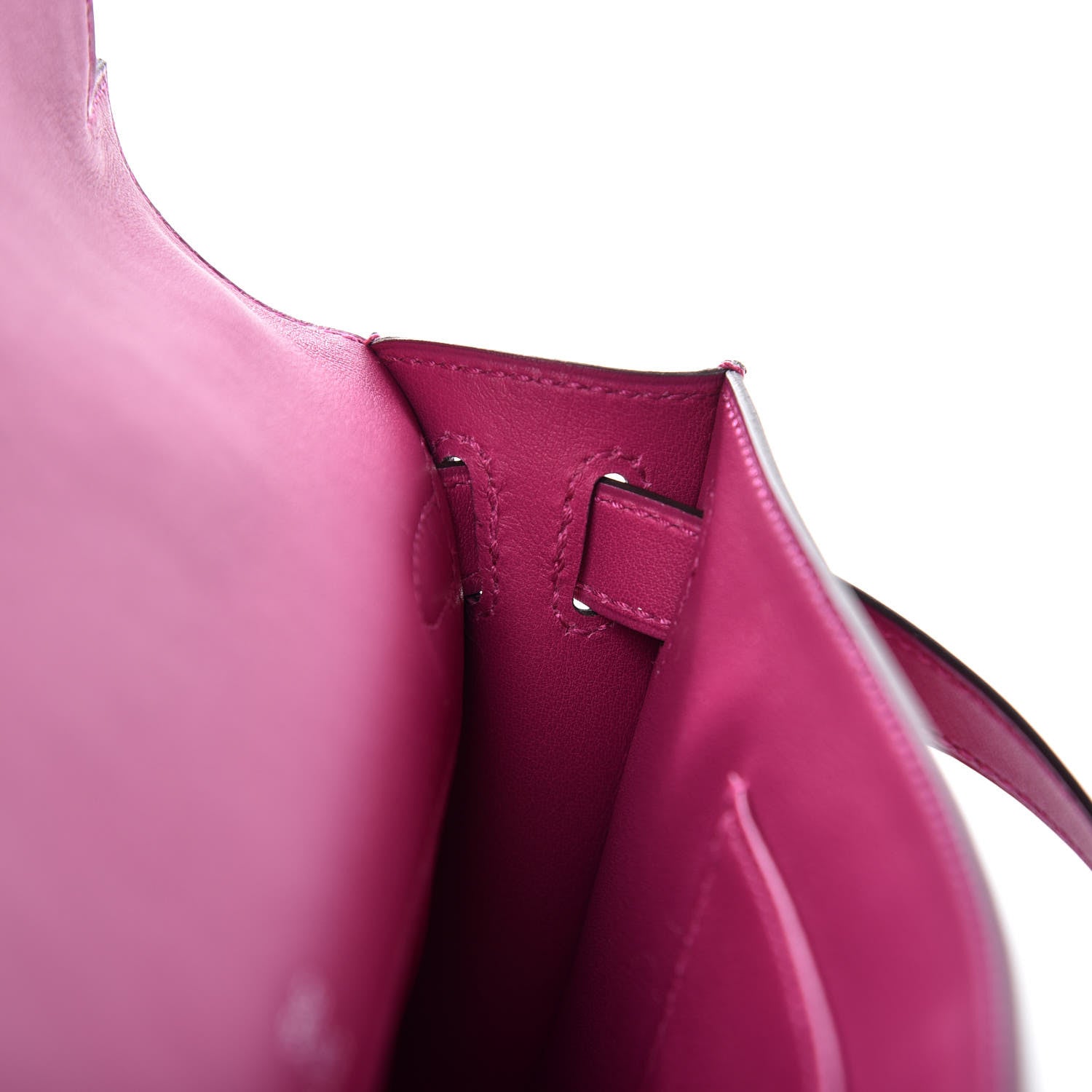 Hermes Swift Kelly Cut Clutch Pochette Rose Pourpre 19 of 22