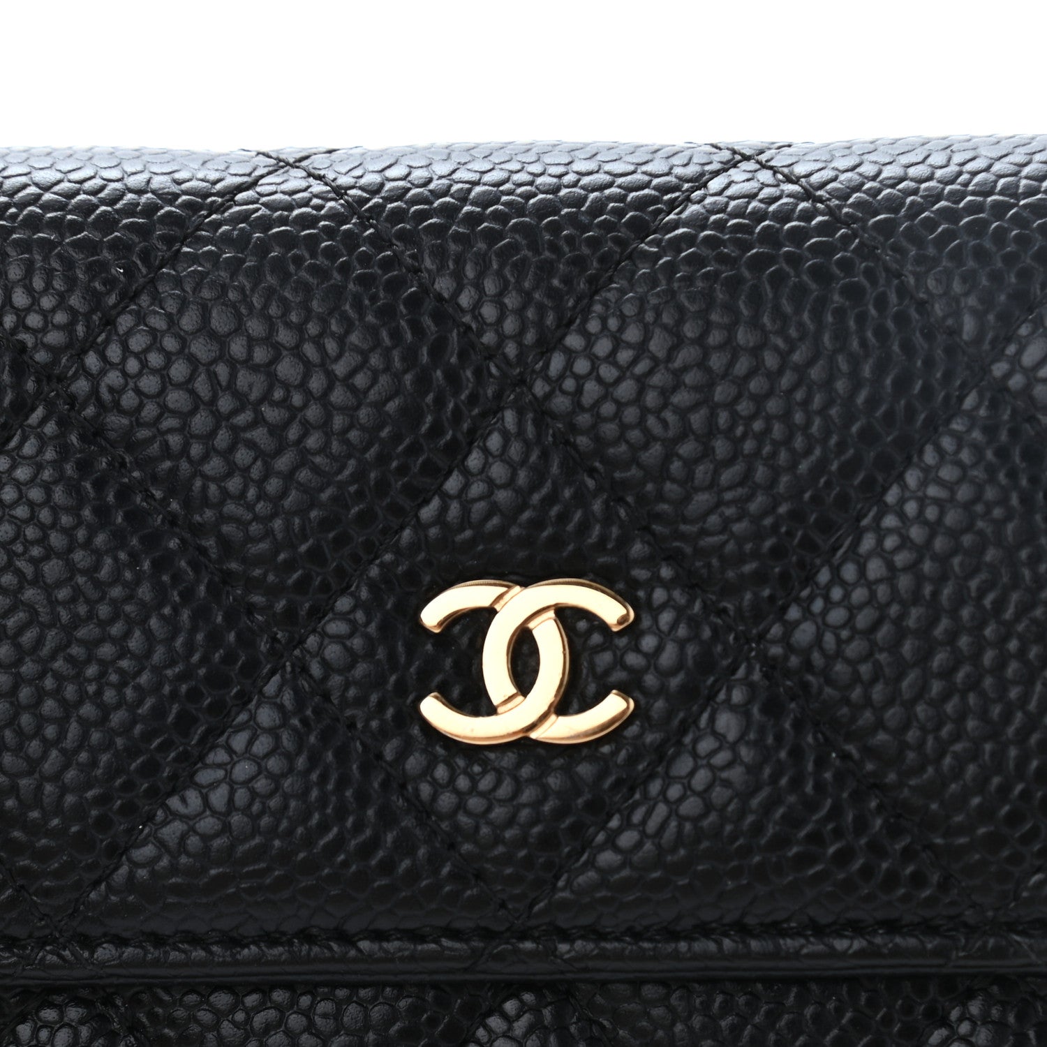 Chanel Caviar Quilted Large Gusset Flap Wallet Black 14 of 16