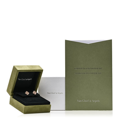 Van Cleef & Arpels 18K Rose Gold Sweet Alhambra Earrings 5 of 5