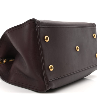 Saint Laurent Calfskin Small Classic Y Cabas Bordeaux 8 of 9