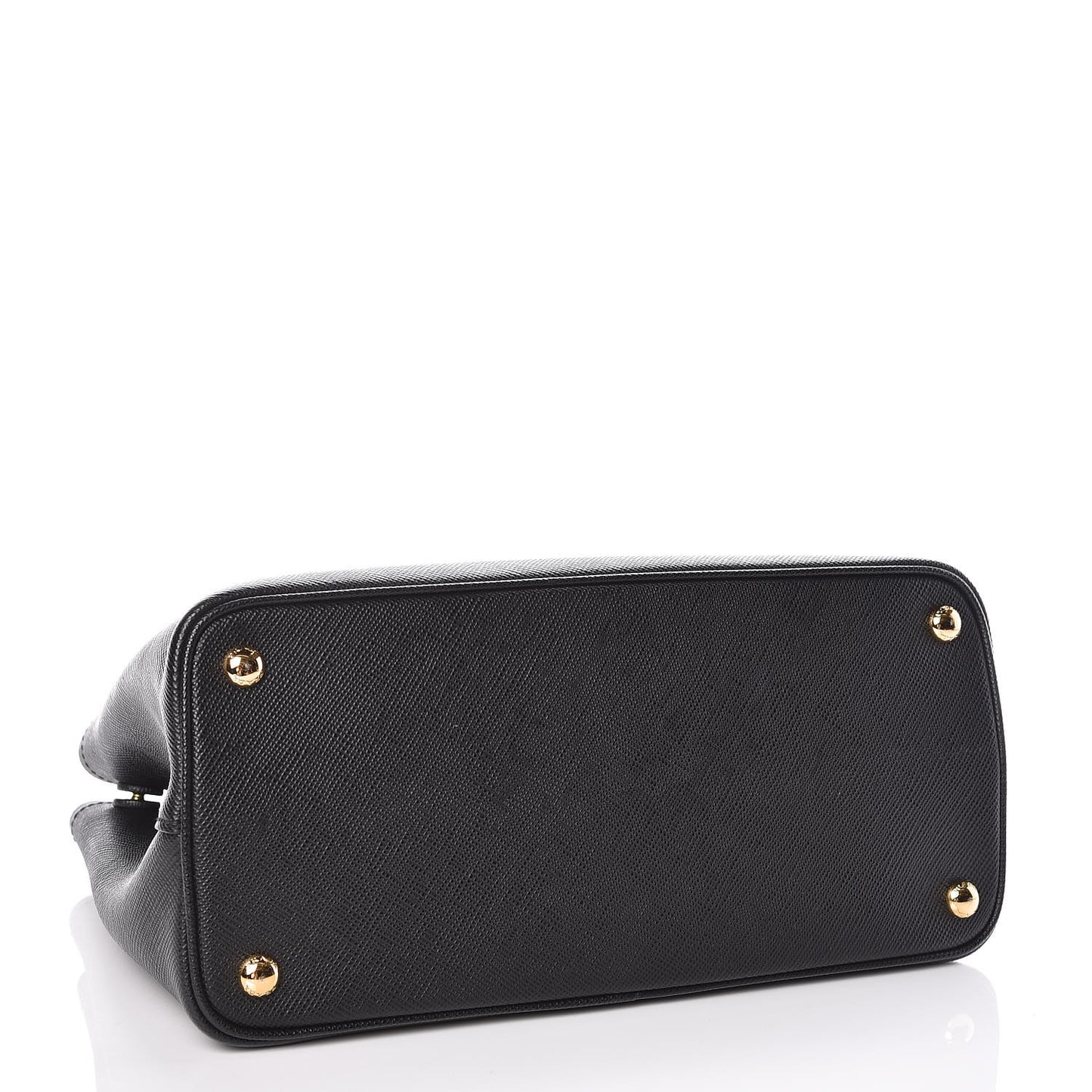 Saffiano Cuir Small Double Bag Black Mughetto
