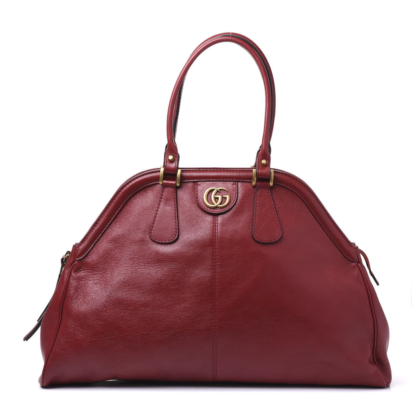 Calfskin Large Re(Belle) Top Handle Bag Red