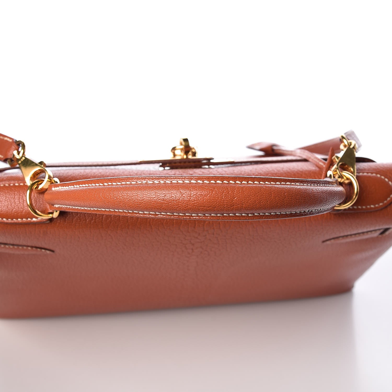 Hermes Chevre De Coromandel Kelly Sellier 32 Brique 8 of 36
