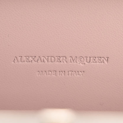 Alexander McQueen Satin Embroidered Flower Butterfly Knuckle Duster Box Clutch White Multicolor 7 of 15