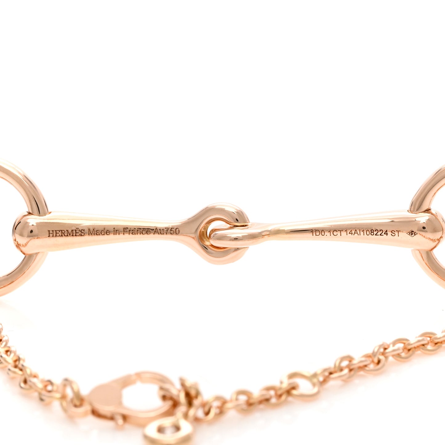 18K Rose Gold Diamond TPM Filet d'Or Bracelet ST