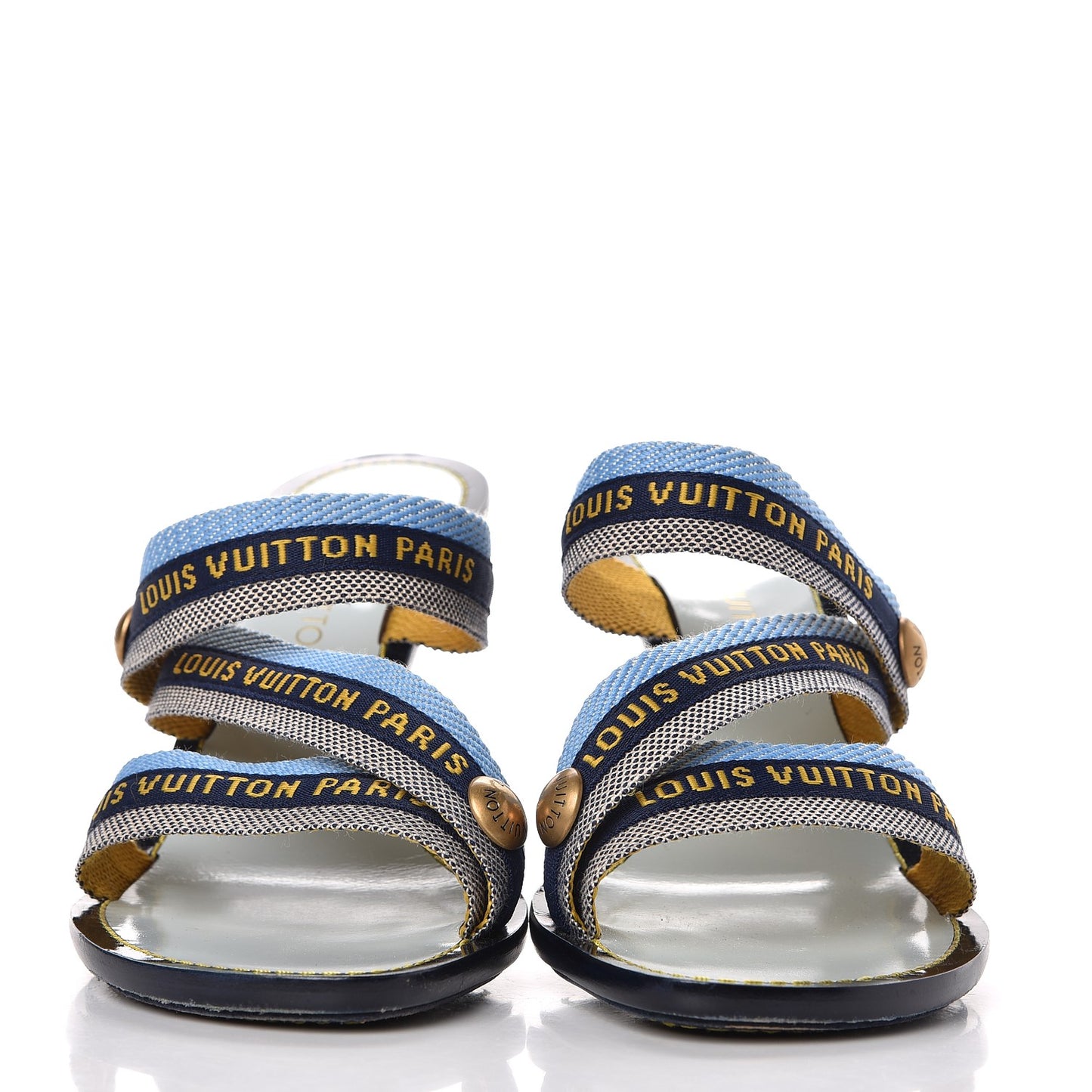 Canvas Logo Sandals 40 Blue