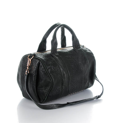 Alexander Wang Pebbled Lambskin Rocco Black Rose Gold Hardware 3 of 7