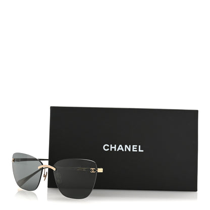 Chanel Titanium Cat Eye CC Sunglasses 4286-T Gris Clair 8 of 8